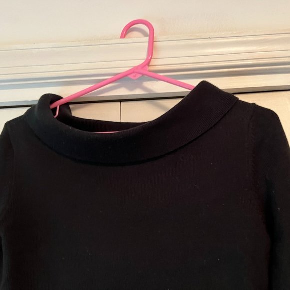 Rafaella Black Cowlneck Boatneck Style Sweater - Small - Picture 2 of 3